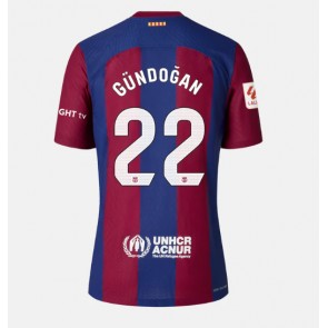 Barcelona Ilkay Gundogan #22 Domaci Dres za Ženska 2023-24 Kratak Rukavima